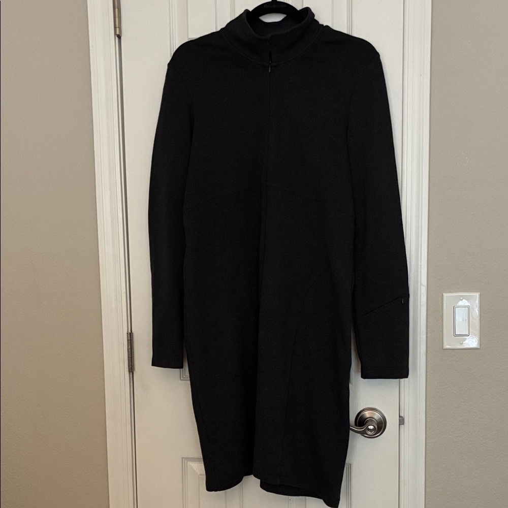 Athleta Cassidy Ponte Long Sleeve Charcoal Gray Dress Size XL